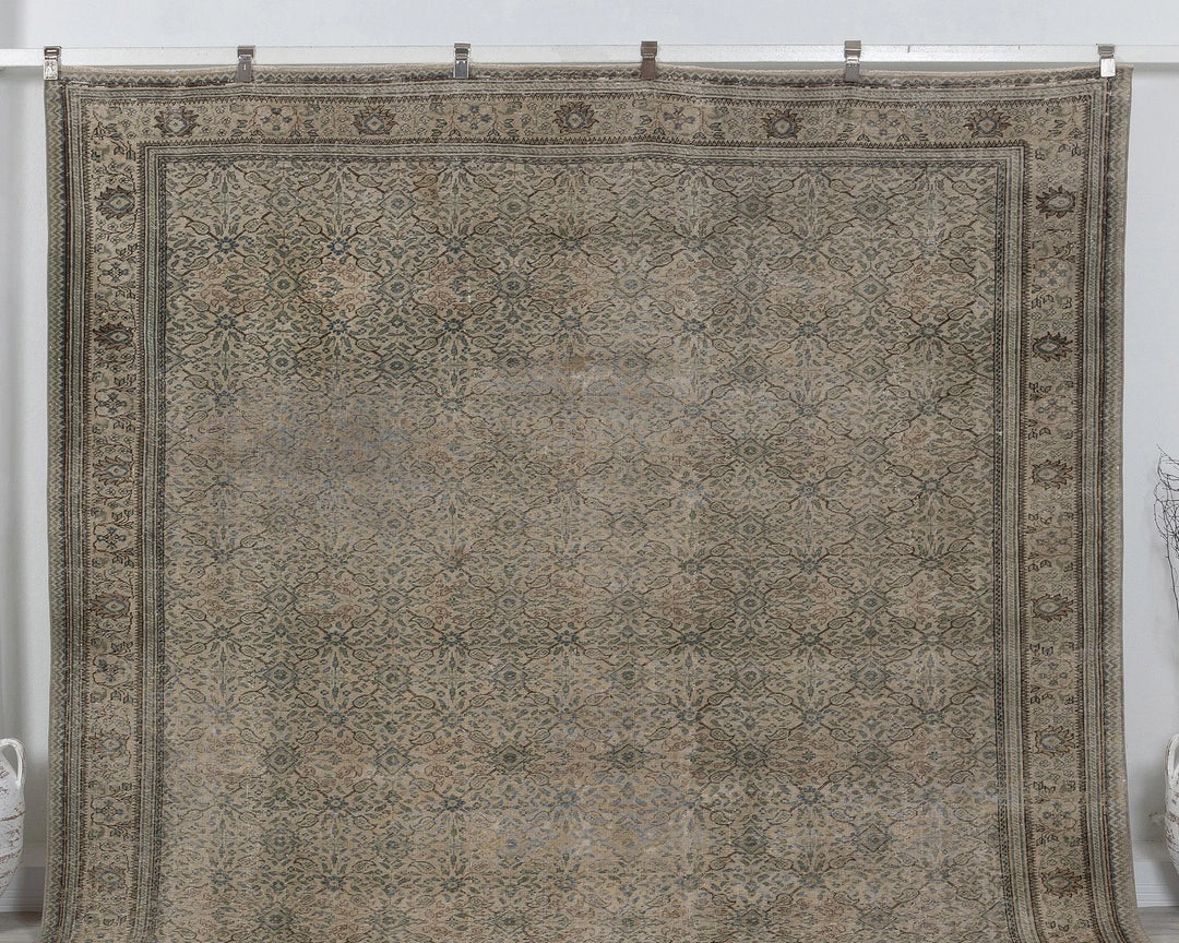 Multicolor Turkish Oushak Rug 8' 5" x 12' 8" Hand-Knotted | No. VR99186
