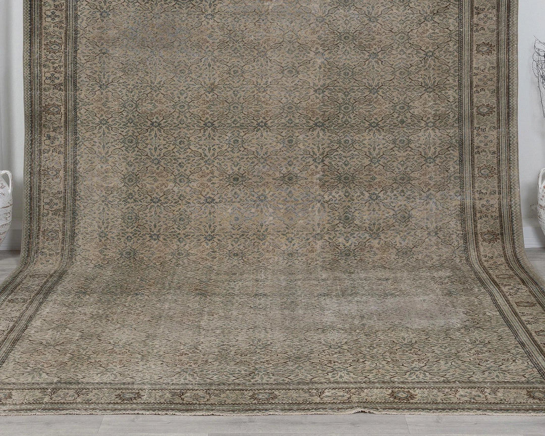 Multicolor Turkish Oushak Rug 8' 5" x 12' 8" Hand-Knotted | No. VR99186