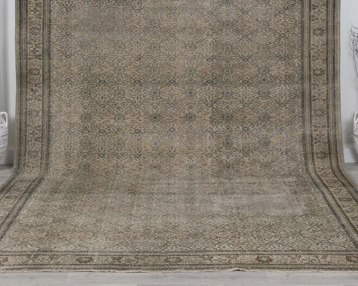 Multicolor Turkish Oushak Rug 8' 5" x 12' 8" Hand-Knotted | No. VR99186