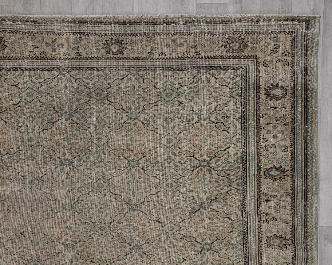 Multicolor Turkish Oushak Rug 8' 5" x 12' 8" Hand-Knotted | No. VR99186