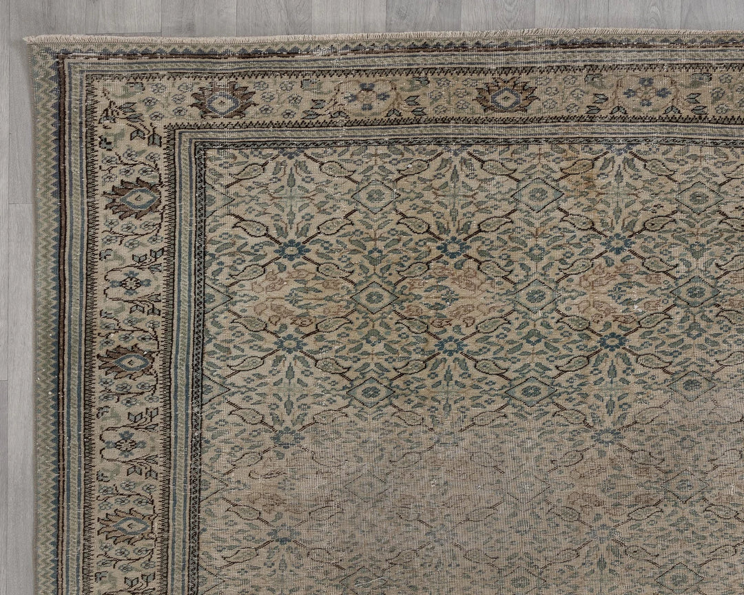 Multicolor Turkish Oushak Rug 8' 5" x 12' 8" Hand-Knotted | No. VR99186