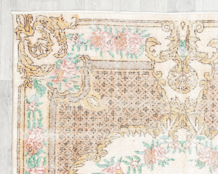 Multicolor Turkish Oushak Rug 8' x 5' 1" Hand-Knotted | No. VR99381