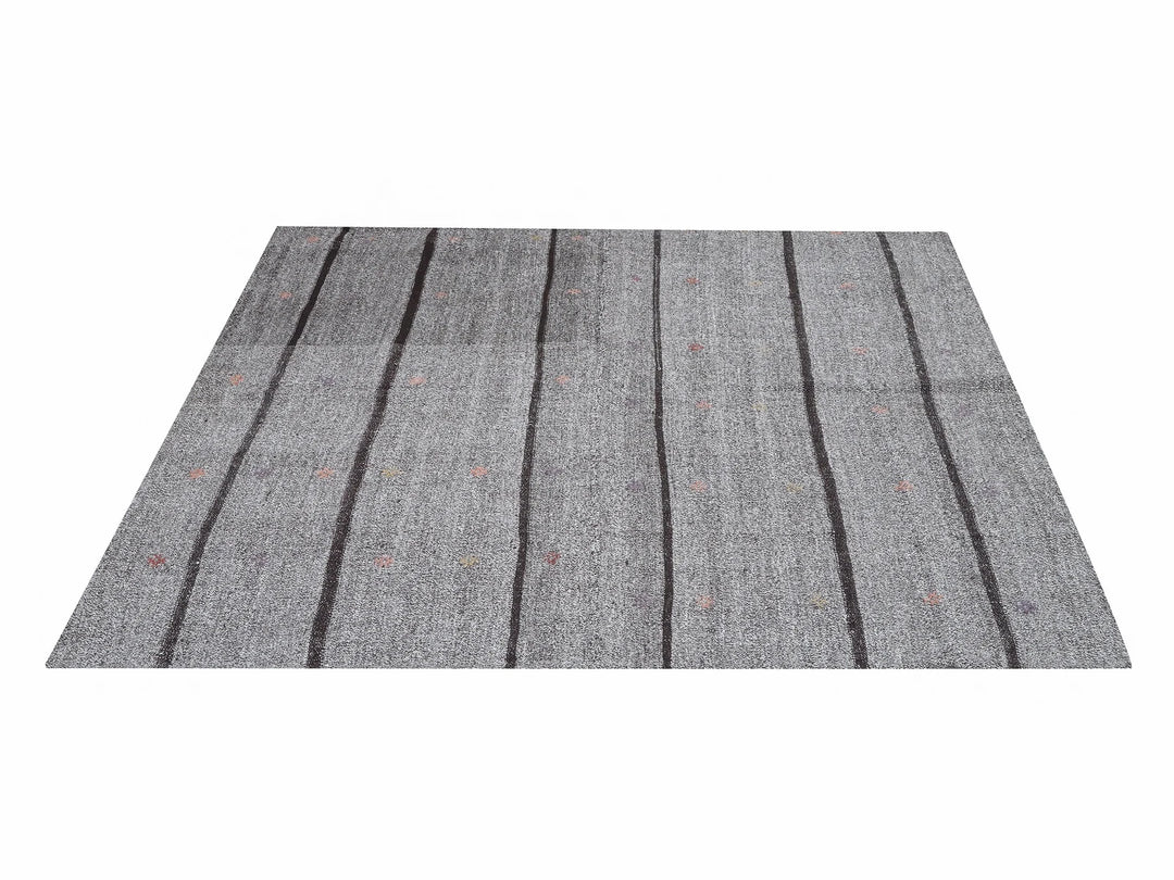 Gray Kilim Rug 6' x 6' 7" | No. VR99547