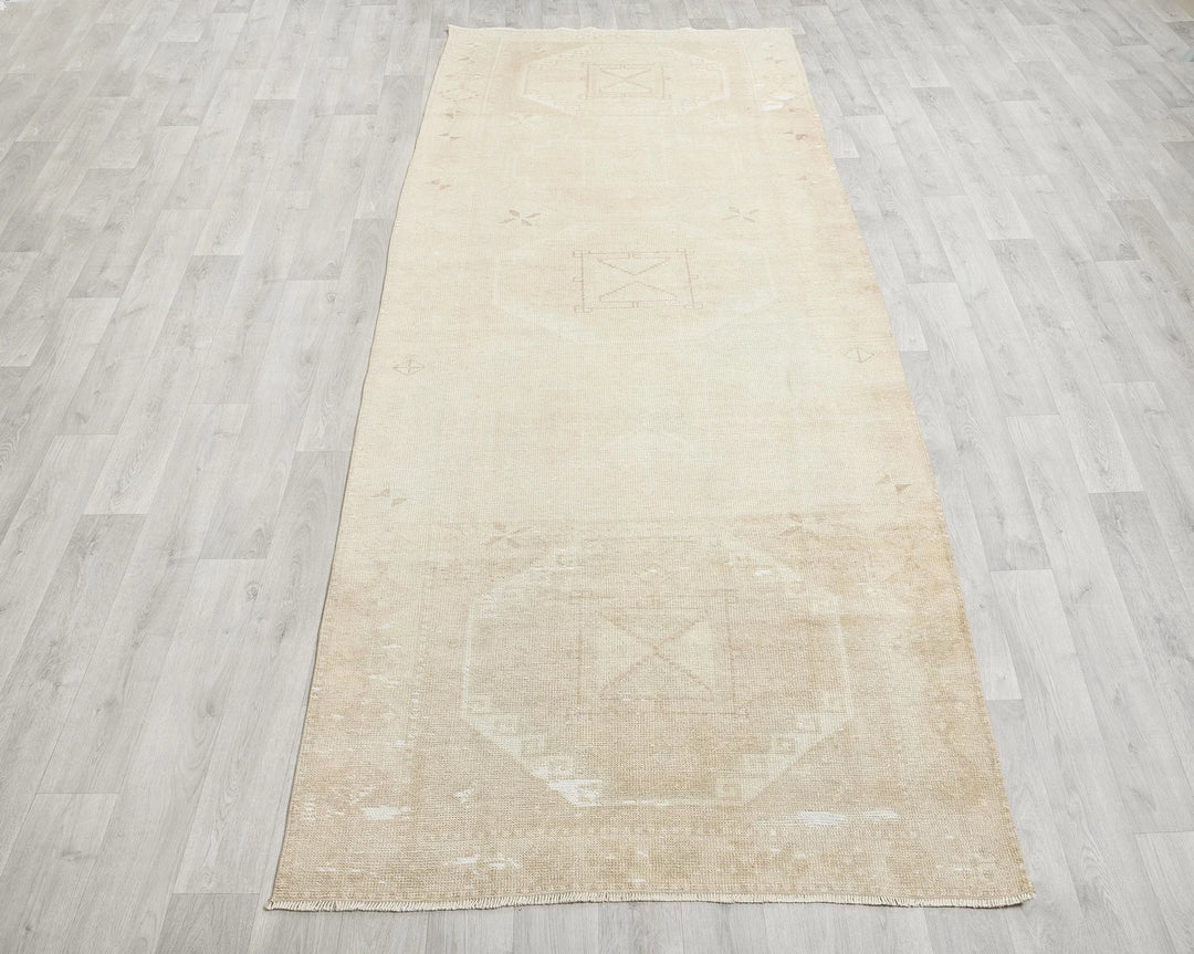 Beige Runner Rug 3' 7" x 11' 1" | No. VR99605