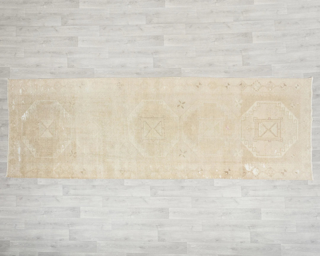 Beige Runner Rug 3' 7" x 11' 1" | No. VR99605