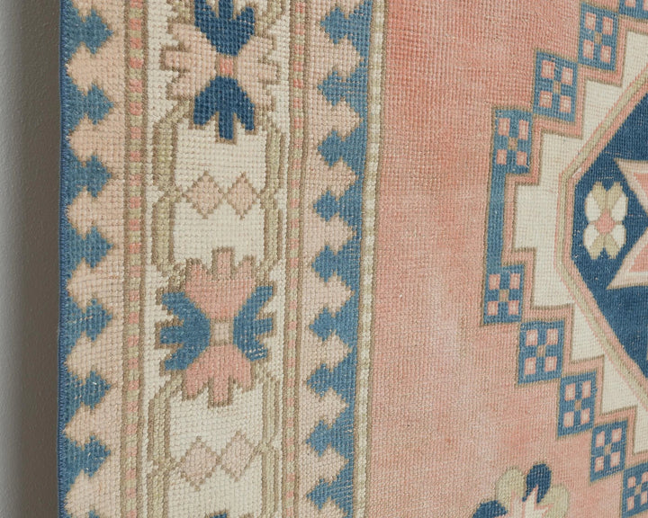 Pink Turkish Oushak Rug 8' 8" x 5' 10" Hand-Knotted | No. VR99774