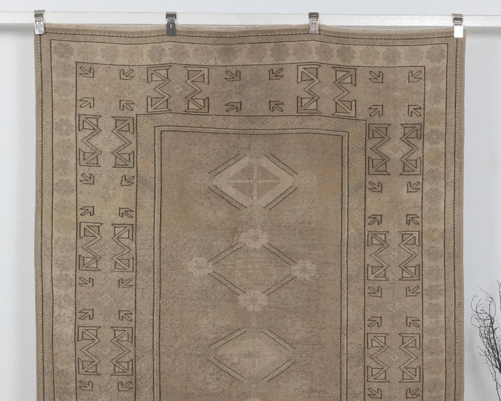 Multicolor Turkish Oushak Rug 3'7" x 6'5" Hand-Knotted | No. VR99859