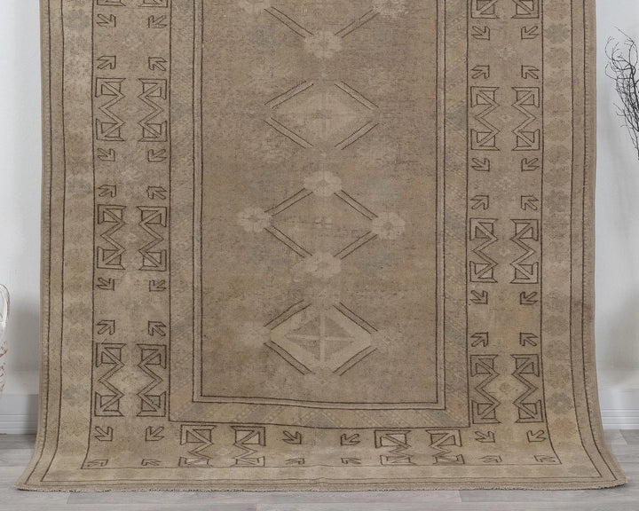 Multicolor Turkish Oushak Rug 3'7" x 6'5" Hand-Knotted | No. VR99859