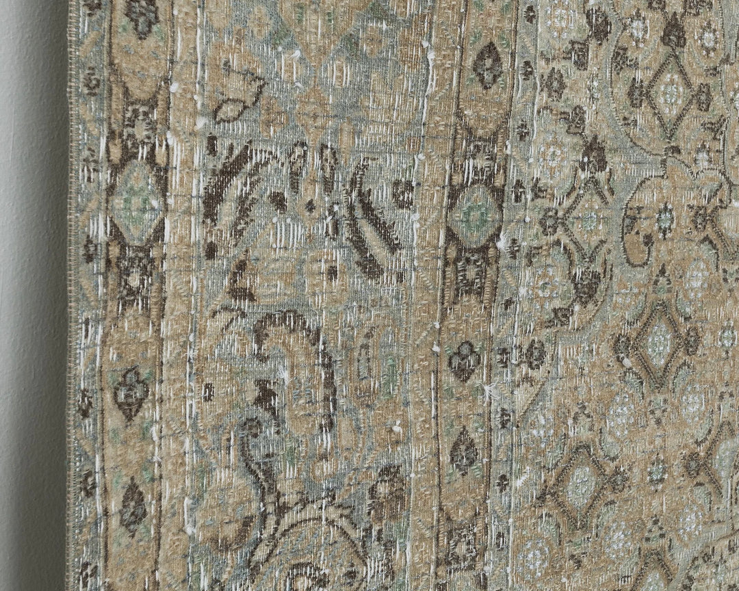 Gray Turkish Oushak Rug 7' 10" x 11' Hand-Knotted | No. VR99863