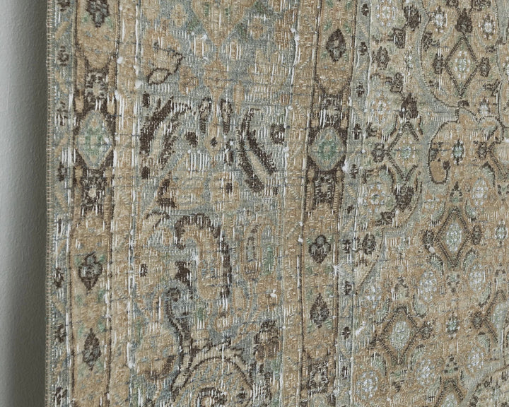 Gray Turkish Oushak Rug 7' 10" x 11' Hand-Knotted | No. VR99863