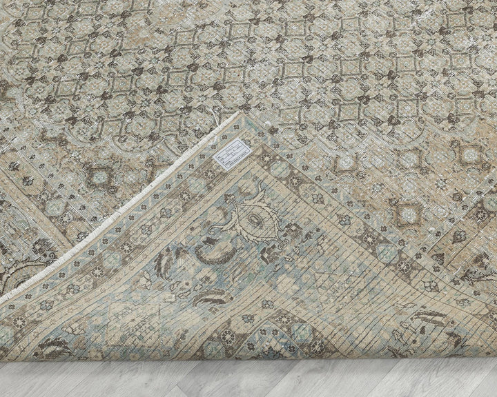 Gray Turkish Oushak Rug 7' 10" x 11' Hand-Knotted | No. VR99863