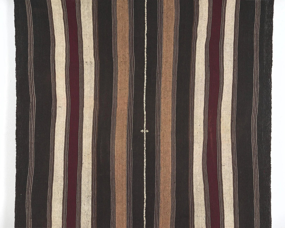 Brown Turkish Kilim Rug 4' 10" x 6' 8" Flat-Weave | No. VR99875