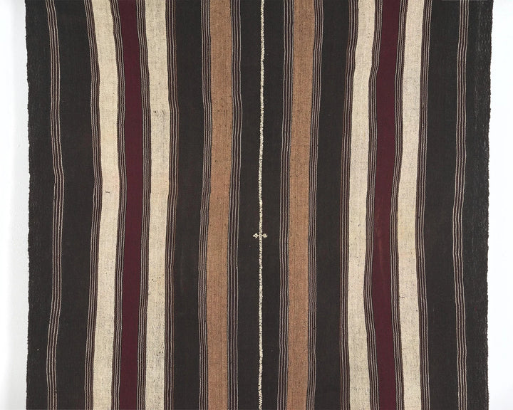 Brown Turkish Kilim Rug 4' 10" x 6' 8" Flat-Weave | No. VR99875
