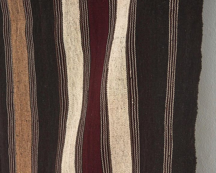 Brown Turkish Kilim Rug 4' 10" x 6' 8" Flat-Weave | No. VR99875