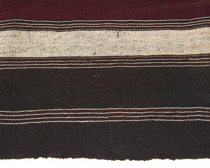 Brown Turkish Kilim Rug 4' 10" x 6' 8" Flat-Weave | No. VR99875