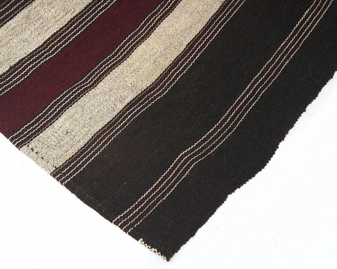 Brown Turkish Kilim Rug 4' 10" x 6' 8" Flat-Weave | No. VR99875