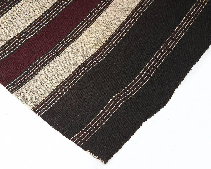 Brown Turkish Kilim Rug 4' 10" x 6' 8" Flat-Weave | No. VR99875