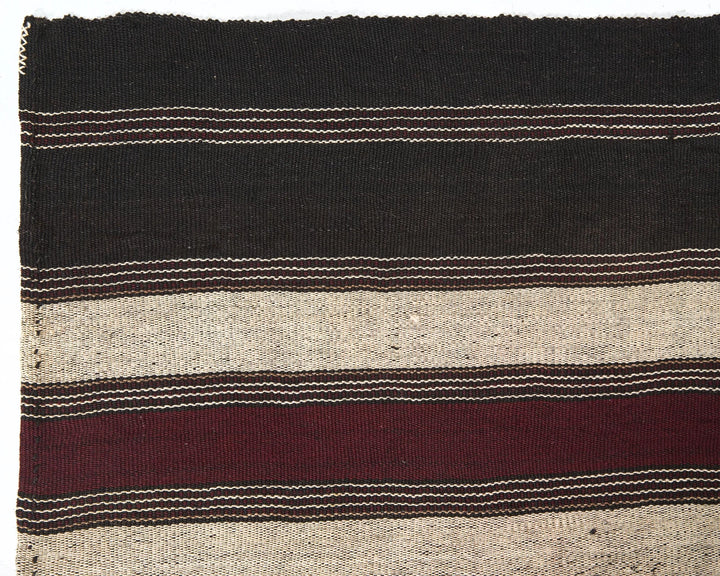 Brown Turkish Kilim Rug 4' 10" x 6' 8" Flat-Weave | No. VR99875