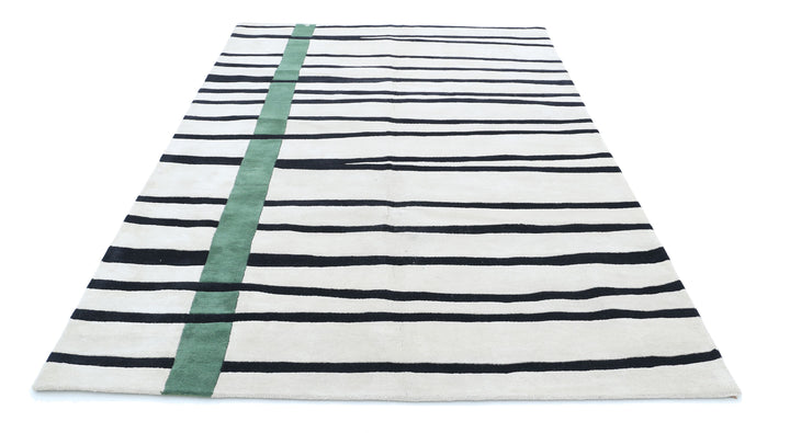 Afghan Geometric Rug 6' 3" x 9' 7" Hand-Knotted | No. AT42570