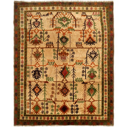 Hand Knotted Kohistani Carpet 5' 8" x 7' 5" - No. AL71454