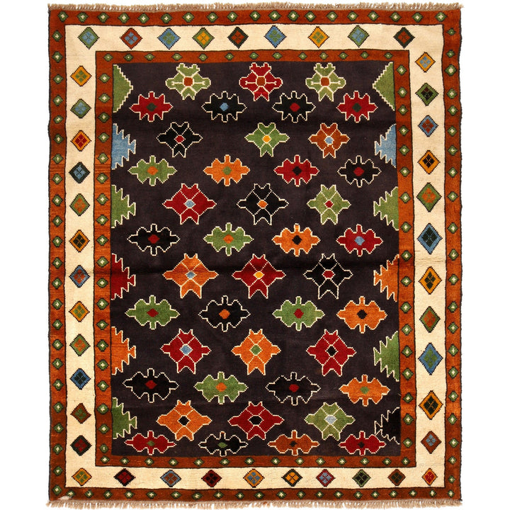 Hand Knotted Kohistani Carpet 5' 2" x 6' 4" - No. AL23635