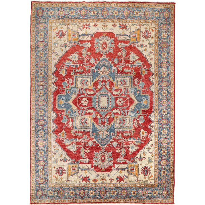 Hand Woven Heriz Design Carpet 6' 8" x 9' 7" - No. AL71066