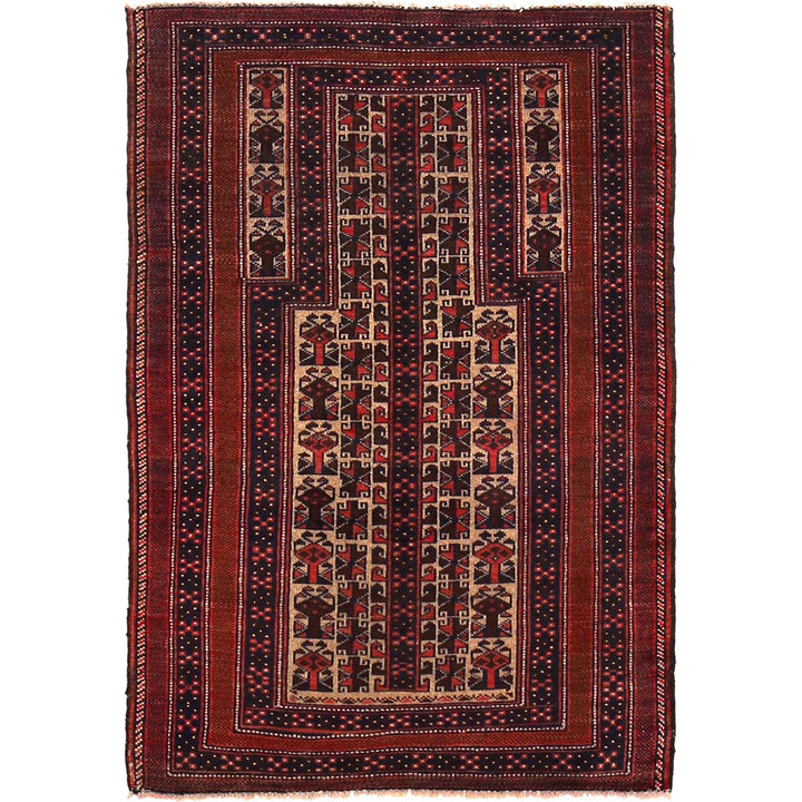 Beige Color Prayer Rug 2' 8" x 3' 11" - No. AL74010