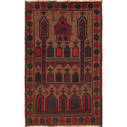 Handmade Prayer Rug 2' 11" x 4' 9" - No. AL33213