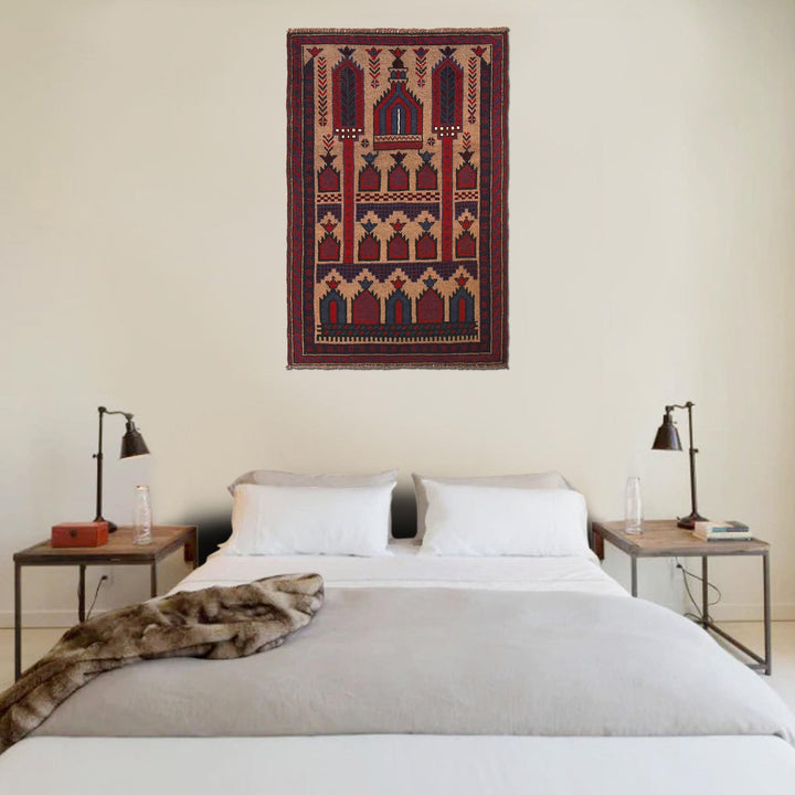 Handmade Prayer Rug 2' 11" x 4' 6" - No. AL22001