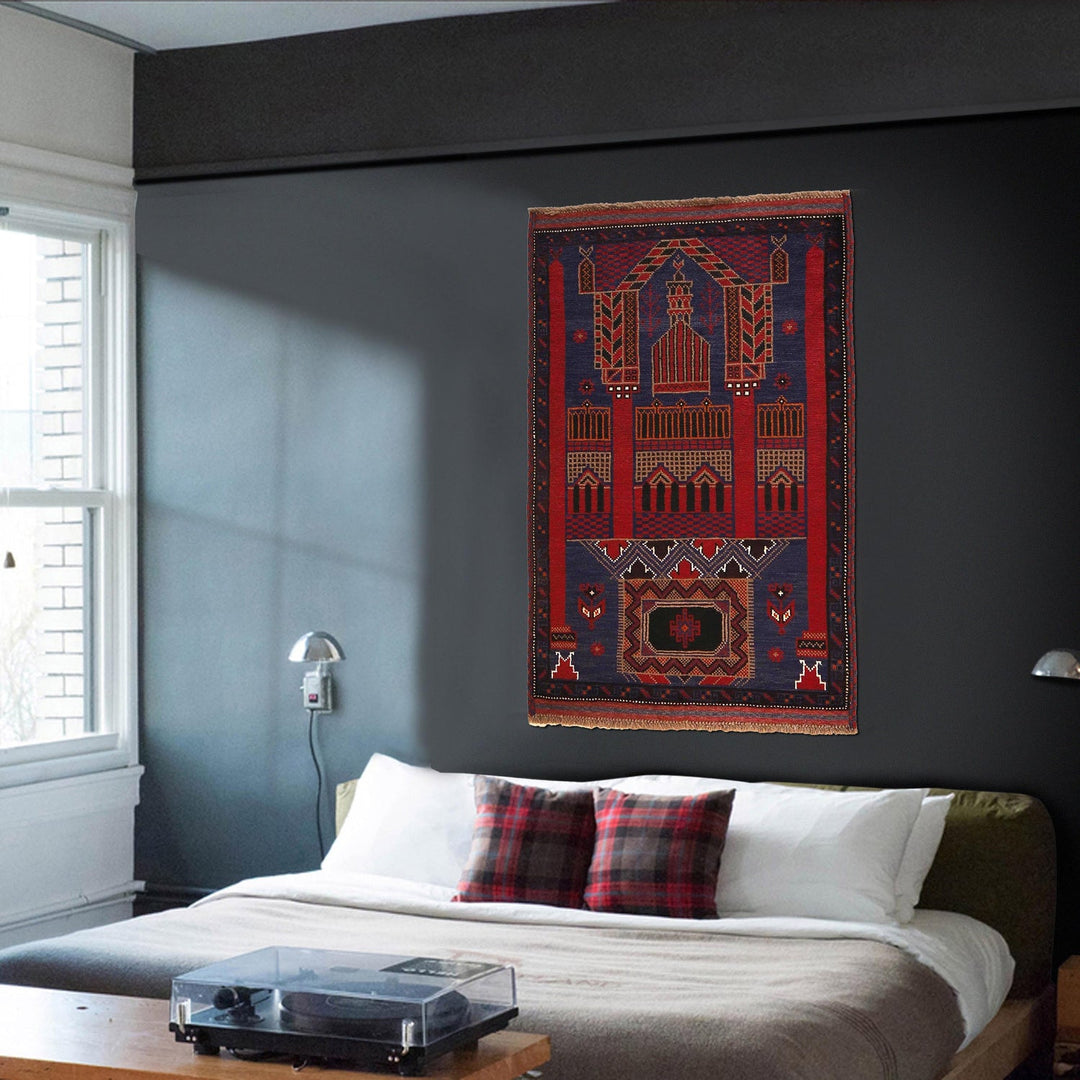 Small Prayer Carpet 3' 0" x 4' 9" - No. AL96054