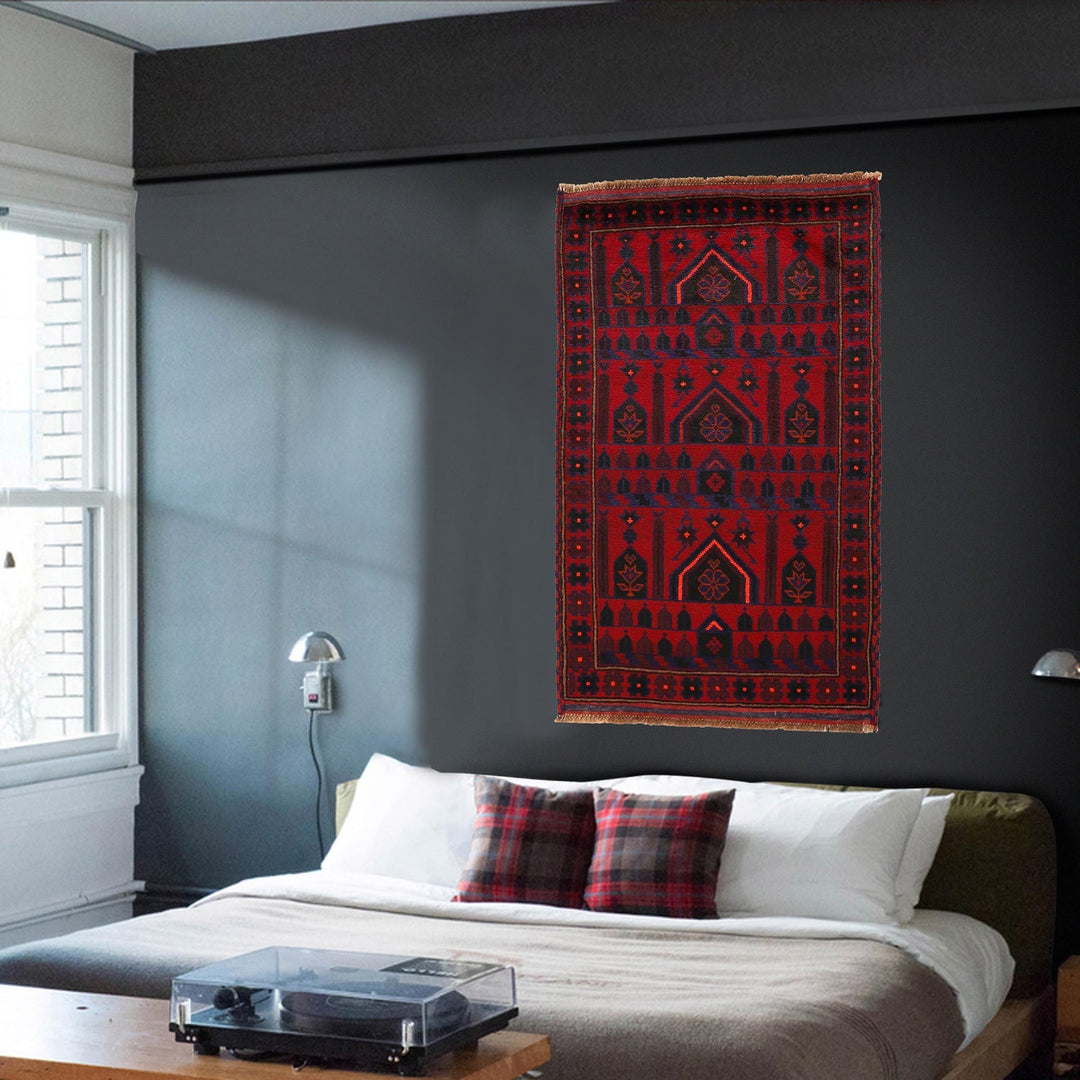 Small Prayer Carpet 2' 11" x 4' 9" - No. AL22754