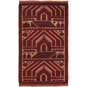 Muslim Prayer Rug 2' 9" x 4' 9" - No. AL31756