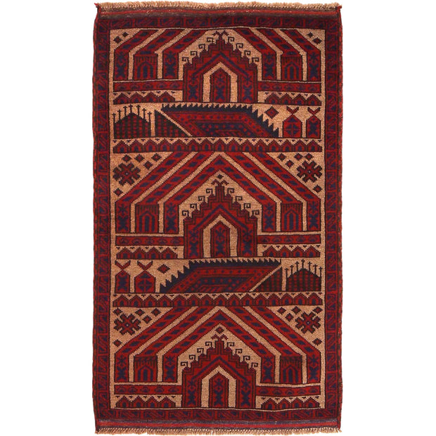 Muslim Prayer Rug 2' 9" x 4' 9" - No. AL31756