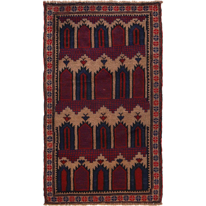 Handmade Prayer Rug 2' 9" x 4' 9" - No. AL47857