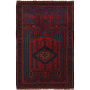Handmade Prayer Rug 3' 2" x 4' 10" - No. AL45623