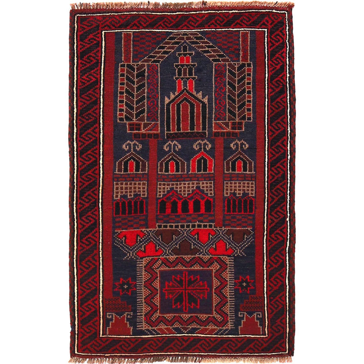 Handmade Prayer Rug 2' 9" x 4' 6" - No. AL17132