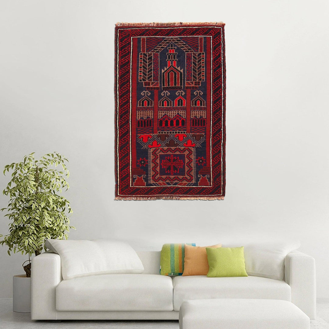 Handmade Prayer Rug 2' 9" x 4' 6" - No. AL17132