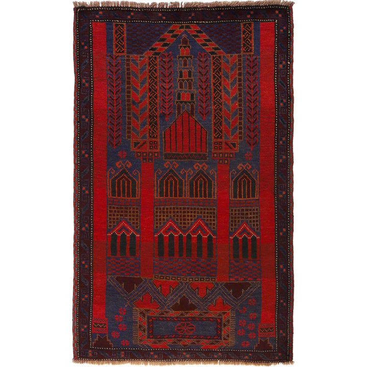 Handmade Prayer Rug 3' 0" x 4' 8" - No. AL12179