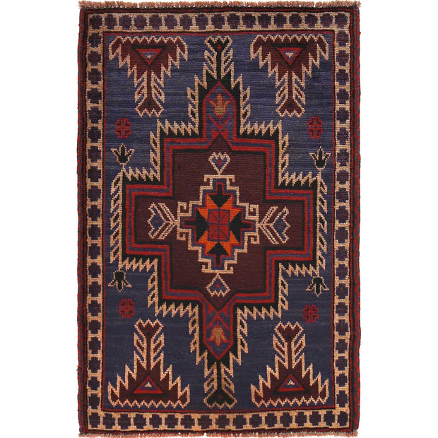 Handmade Prayer Rug 3' 2" x 4' 9" - No. AL93849
