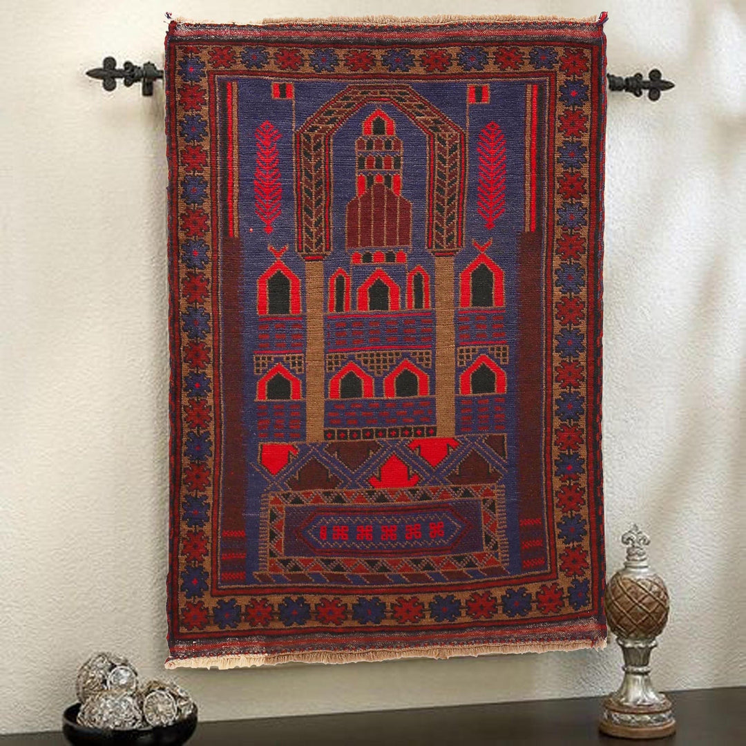 Handmade Prayer Rug 3' 0" x 4' 5" - No. AL81145