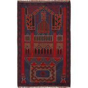 Handmade Prayer Rug 3' 0" x 4' 9" - No. AL86319