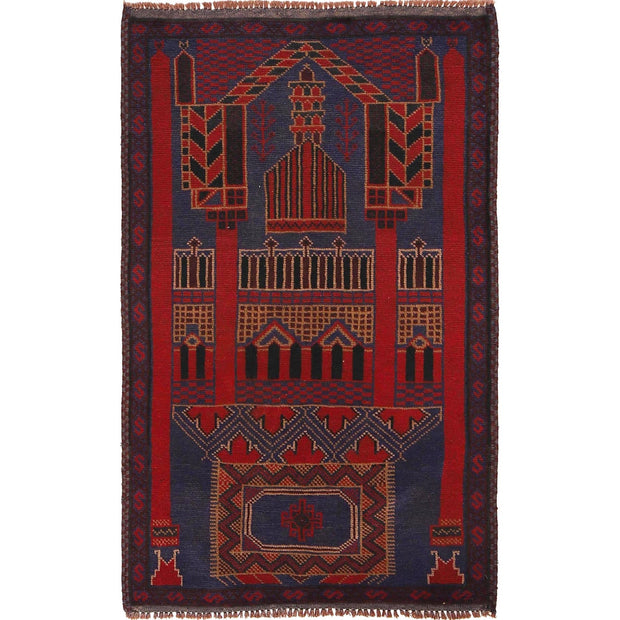 Handmade Prayer Rug 3' 0" x 4' 9" - No. AL86319