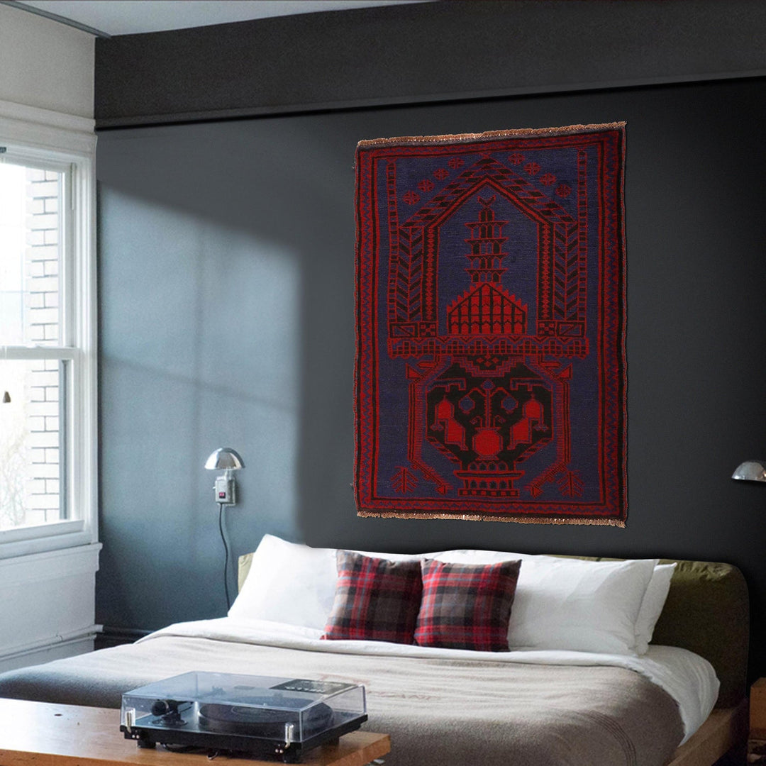 Handmade Prayer Rug 2' 11" x 4' 7" - No. AL54618