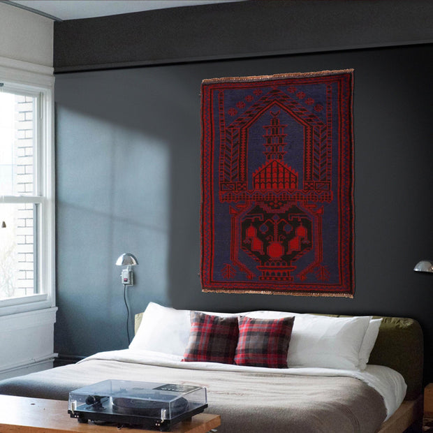 Handmade Prayer Rug 2' 11" x 4' 7" - No. AL54618