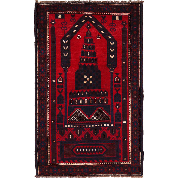 Handmade Prayer Rug 2' 11" x 4' 9" - No. AL22559