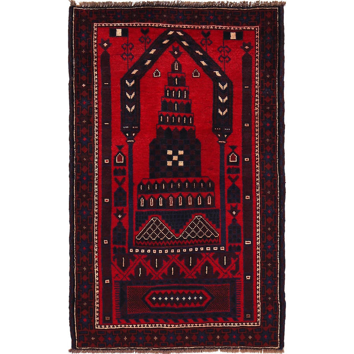 Handmade Prayer Rug 2' 11" x 4' 9" - No. AL23043