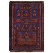 Handmade Prayer Rug 3' 1" x 4' 8" - No. AL13444