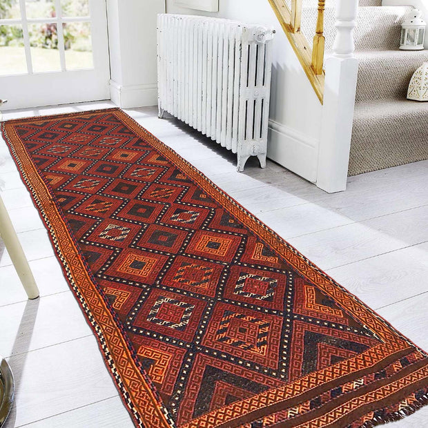 Handmade Flatweave Kilim Runner 1' 10" x 6' 7" - No. AL35596
