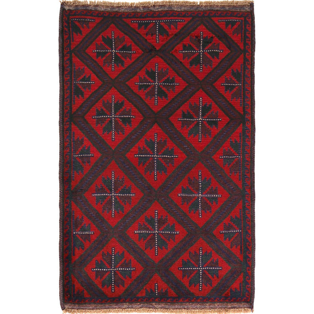 Traditional Baloch Rug 3' 3" x 4' 9" - No. AL10802
