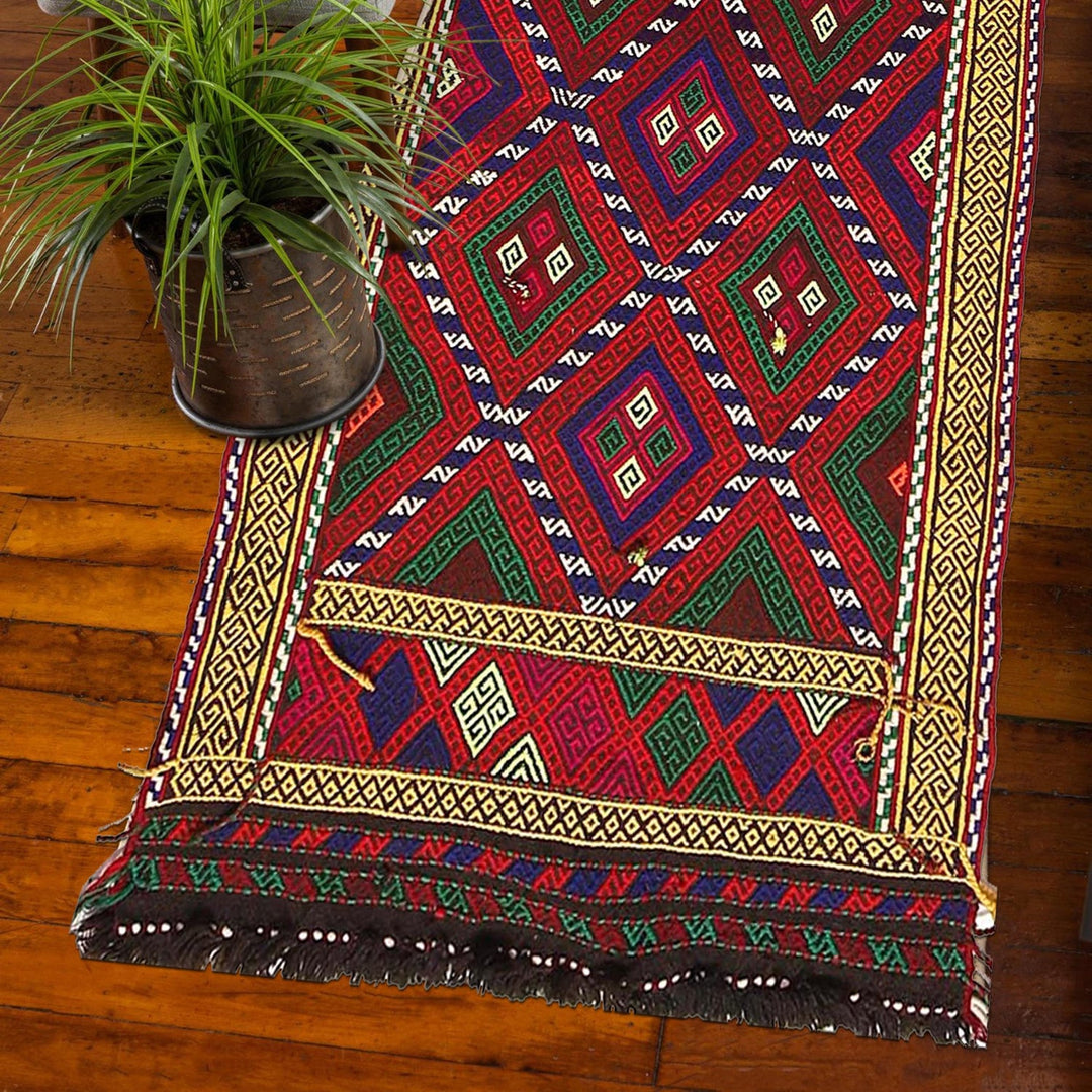 Long Kilim Runner 2' 6" x 9' 11" - No. AL16167